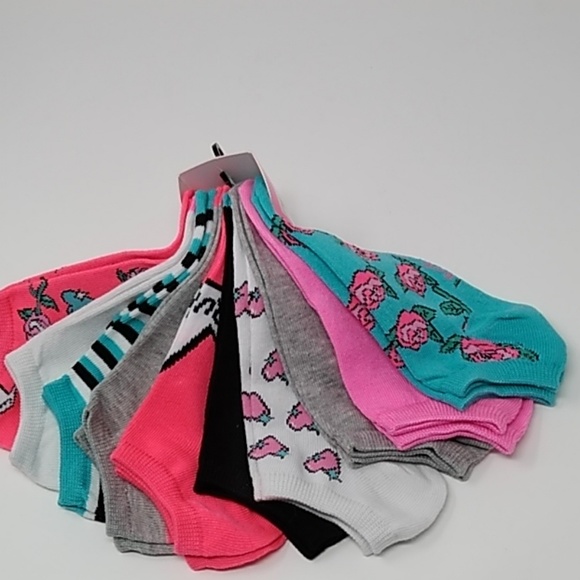 Betsey Johnson Low Cut Socks 10pk - Picture 3 of 8
